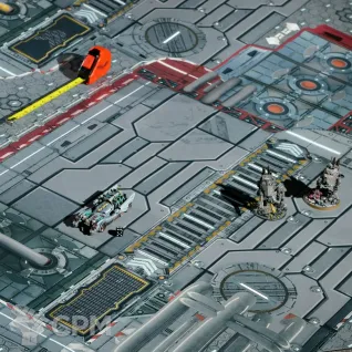 Описание картинки Игровое поле Gigafactory от Строго по-Имперски по цене 1 468руб | Свободный Рынок Миниатюр - СРМ