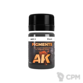 Описание картинки AK interactive 039 Пигмент - Чёрный (копоть) от Ramhobby по цене 300руб | Свободный Рынок Миниатюр - СРМ