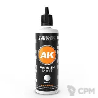 Описание картинки Матовый лак AK 3G Acrylic - Matt Varnish (100ML) от Nurn по цене 800руб | Свободный Рынок Миниатюр - СРМ