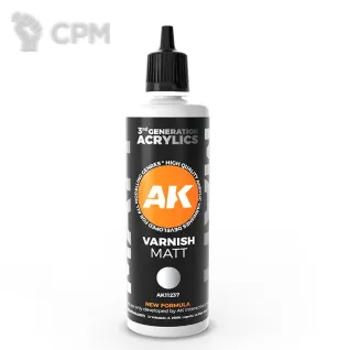 Описание картинки Матовый лак AK 3G Acrylic - Matt Varnish (100ML) от Дауран по цене 1 000руб | Свободный Рынок Миниатюр - СРМ