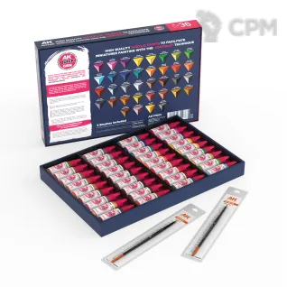 Описание картинки Набор красок и инструментов AK Interactive QUICK PAINT SET-36 QUICK GEN COLORS от Дауран по цене 11 000руб | Свободный Рынок Миниатюр - СРМ