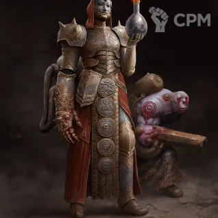 Описание картинки Jabirean Alchemist от WebWay 3D по цене 180руб | Свободный Рынок Миниатюр - СРМ