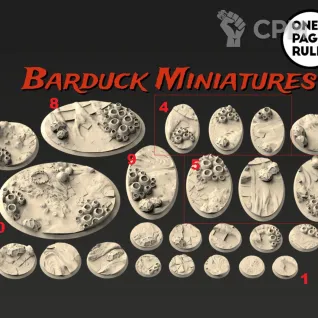 Описание картинки Базы/Подставки Aliens Круглые 60мм от Barduck Miniatures по цене 549руб | Свободный Рынок Миниатюр - СРМ