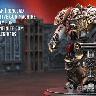 Описание картинки Legio Custodes Venerable Contemtor Dreadnought от Studio Cockatoo по цене 1 089руб | Свободный Рынок Миниатюр - СРМ