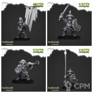 Описание картинки Steppe Goblins от 3DPrintClub по цене 83руб | Свободный Рынок Миниатюр - СРМ