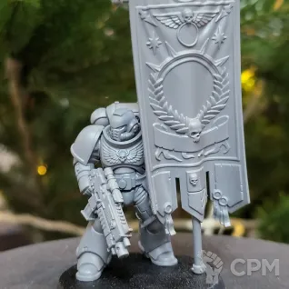 Описание картинки Space marine Ancient (Dark Imperium), ориг от Утка по цене 1 600руб | Свободный Рынок Миниатюр - СРМ