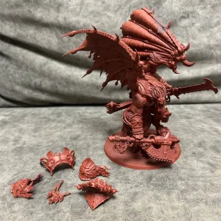 Описание картинки World Eaters Angron, Daemon primarch of Khorne от OokamiEq по цене 8 500руб | Свободный Рынок Миниатюр - СРМ