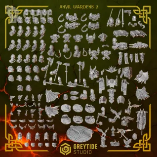 Описание картинки Anvil Wardens 2 от Manufactorum76 по цене 5 500руб | Свободный Рынок Миниатюр - СРМ