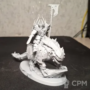 Описание картинки Chaos Lord on Karkadrak от Zehir по цене 1 300руб | Свободный Рынок Миниатюр - СРМ