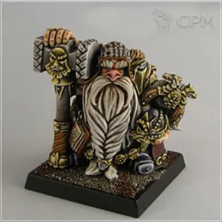 Описание картинки Dwarf Thane with Great Weapon от OldHammer Мастерская по цене 350руб | Свободный Рынок Миниатюр - СРМ