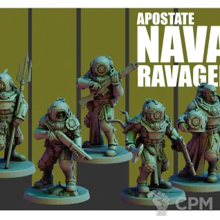 Описание картинки Apostate Naval Ravagers от Manufactorum76 по цене 800руб | Свободный Рынок Миниатюр - СРМ