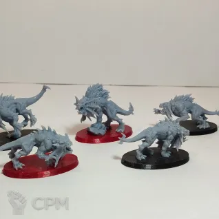 Описание картинки Hounds of Khorne от WastelandMiniatures по цене 1 350руб | Свободный Рынок Миниатюр - СРМ
