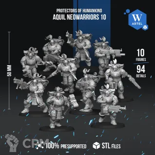 Описание картинки Aquila Neowarriors Battle Wing от Manufactorum76 по цене 3 650руб | Свободный Рынок Миниатюр - СРМ