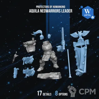 Описание картинки Aquila Neowarriors Leader от Manufactorum76 по цене 700руб | Свободный Рынок Миниатюр - СРМ