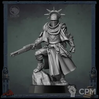Описание картинки Armaos (Shocktrooper Yeoman Pilgrim) от Manufactorum76 по цене 550руб | Свободный Рынок Миниатюр - СРМ
