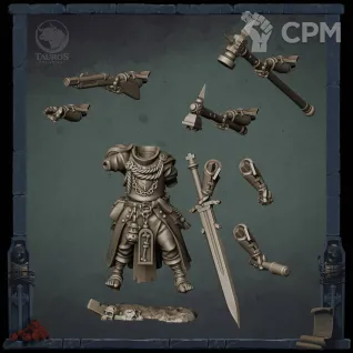 Описание картинки Armaos (Shocktrooper Yeoman Pilgrim) от Manufactorum76 по цене 550руб | Свободный Рынок Миниатюр - СРМ