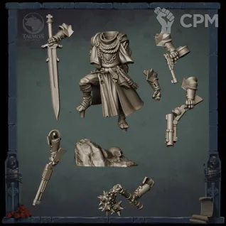 Описание картинки Armaos (Shocktrooper Yeoman Pilgrim) от Manufactorum76 по цене 550руб | Свободный Рынок Миниатюр - СРМ
