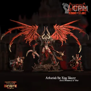Описание картинки Arkariah the King Slayer, Arch Demoness of War от Troster по цене 4 500руб | Свободный Рынок Миниатюр - СРМ
