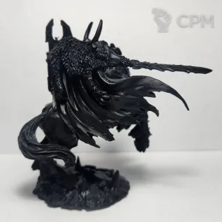 Описание картинки Chaos Lord on Daemonic Mount (Archaon on Dorgar), литьё в грунте от Shamkin по цене 650руб | Свободный Рынок Миниатюр - СРМ