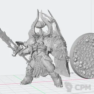 Описание картинки Archaon The Everchosen от White Rhino по цене 599руб | Свободный Рынок Миниатюр - СРМ