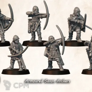 Описание картинки Armoured saxon archers от Manufactorum76 по цене 960руб | Свободный Рынок Миниатюр - СРМ