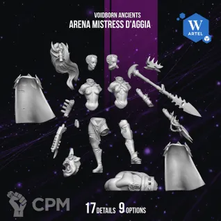 Описание картинки Arena Mistress D'Aggia от WebWay 3D по цене 450руб | Свободный Рынок Миниатюр - СРМ