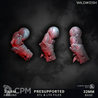 Описание картинки Chaos Wrath - Bestiarii Multipart Squad от PocketSized Prints по цене 850руб | Свободный Рынок Миниатюр - СРМ