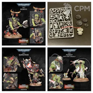 Описание картинки Armageddon: Bannernob, Bigboss &amp; Painboy with Grot Orderly от ZvZ Bitz Shop по цене 4 000руб | Свободный Рынок Миниатюр - СРМ