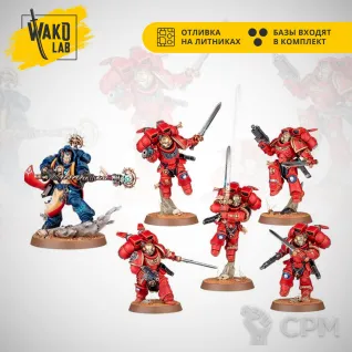 Описание картинки Armageddon Vanguard Veterans & Librarian от Wako Lab (Recast) по цене 1 790руб | Свободный Рынок Миниатюр - СРМ