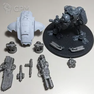 Описание картинки Imperial Knights Armiger Warglaive от Tosh по цене 4 000руб | Свободный Рынок Миниатюр - СРМ
