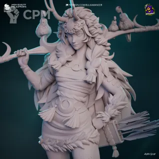Описание картинки Фигурка под покрас| Артемида(Artemis)| 283мм от SmallSnakePit по цене 3 200руб | Свободный Рынок Миниатюр - СРМ