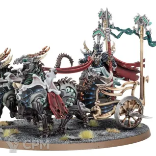 Описание картинки Liege-Kavalos on War Chariot от Darkminiatures по цене 2 600руб | Свободный Рынок Миниатюр - СРМ