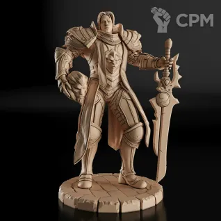 Описание картинки Anduin Wrynn Фигурка (World of Warcraft) от GAS3TXD  по цене 3 900руб | Свободный Рынок Миниатюр - СРМ