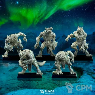 Описание картинки Chaos Norska Barbarians/Ashborn Werewolves от Barduck Miniatures по цене 1 029руб | Свободный Рынок Миниатюр - СРМ
