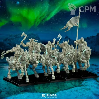 Описание картинки Chaos Norska Barbarians/Ashwind Riders от Barduck Miniatures по цене 1 259руб | Свободный Рынок Миниатюр - СРМ