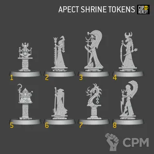 Описание картинки Aspect Shrine Tokens от Cup of Heresy по цене 55руб | Свободный Рынок Миниатюр - СРМ
