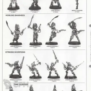 Описание картинки Dark Reapers Eldar 2ed 1990 от Rusty Bolter по цене 1 700руб | Свободный Рынок Миниатюр - СРМ