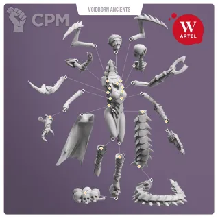 Описание картинки Khessida, Mistress of Flesh от WebWay 3D по цене 450руб | Свободный Рынок Миниатюр - СРМ