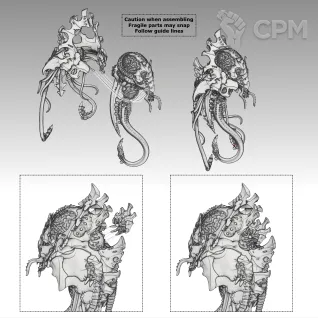 Описание картинки Neurotyrant от MrMetalHorror по цене 600руб | Свободный Рынок Миниатюр - СРМ