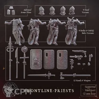 Описание картинки Frontline-Priests от Manufactorum76 по цене 200руб | Свободный Рынок Миниатюр - СРМ
