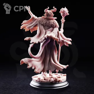 Описание картинки Tiefling Dark Sorceress - Mallory от PocketSized Prints по цене 300руб | Свободный Рынок Миниатюр - СРМ
