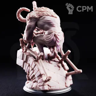 Описание картинки Bridge Troll - Little John от PocketSized Prints по цене 500руб | Свободный Рынок Миниатюр - СРМ
