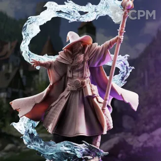 Описание картинки Merlin of Monmouth - Elder Wizard от PocketSized Prints по цене 300руб | Свободный Рынок Миниатюр - СРМ