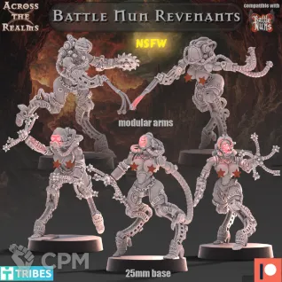 Описание картинки Battle Nun Revenants NSFW от Brutality по цене 750руб | Свободный Рынок Миниатюр - СРМ
