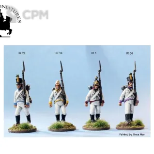 Описание картинки AN40  Austrian Napoleonic Infantry 1809-1815 от Base 28 по цене 3 500руб | Свободный Рынок Миниатюр - СРМ