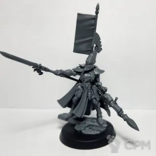 Описание картинки Autarch with star glaive and reaper launcher, оригинал от Shamkin по цене 2 500руб | Свободный Рынок Миниатюр - СРМ
