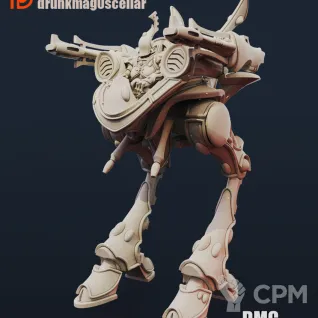 Описание картинки BoneWalker (Aeldari War-walker proxy) от DrunkMag0sFactorum по цене 1 200руб | Свободный Рынок Миниатюр - СРМ