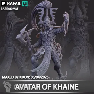 Описание картинки Avatar of Khaine от Naggaroth Night по цене 2 500руб | Свободный Рынок Миниатюр - СРМ