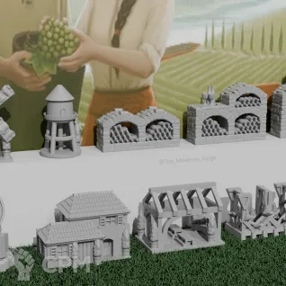 Описание картинки Миниатюры для игры Виноделие (Viticulture) от Кузница Миниатюр по цене 3 250руб | Свободный Рынок Миниатюр - СРМ