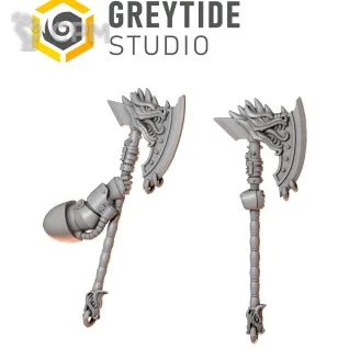 Описание картинки Salamander Terminator Axe A AW2 от Dr. Printicus по цене 160руб | Свободный Рынок Миниатюр - СРМ